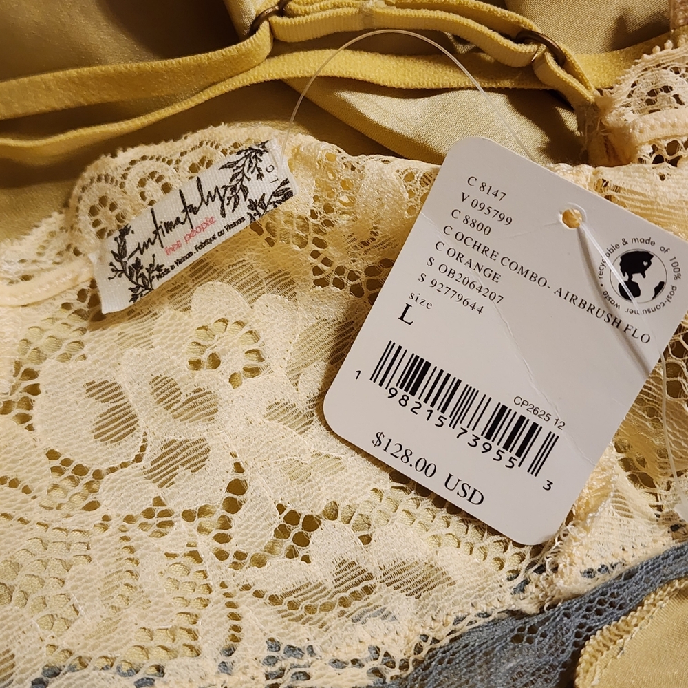 Intimately By Free People Womens Gold Brown Just Dreamy Maxi Slip NWT - Picture 5 of 5